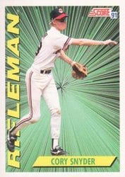 1991 Score Base Set Cory Snyder #695 card