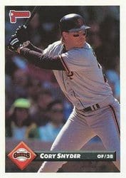 1993 Donruss Base Set Cory Snyder #656 card
