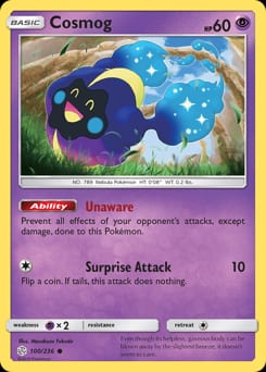 Cosmic Eclipse Cosmog #100 card