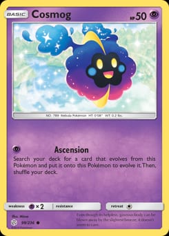Cosmic Eclipse Cosmog #99 card