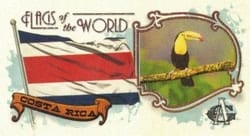 2024 Topps Allen & Ginter Flags of the World Mini Costa Rica #FOTW-4 card