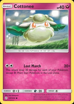 Cosmic Eclipse Cottonee #147 card