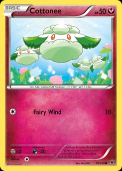 Fates Collide Cottonee #70 card