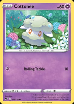 Vivid Voltage Cottonee #75 card