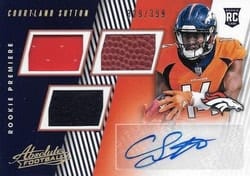 2018 Panini Absolute Base Set Courtland Sutton #162 card