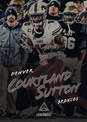 2018 Panini Luminance Base Set Courtland Sutton #118 card