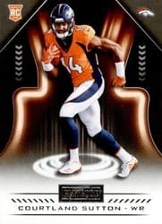 2018 Panini Playbook Base Set Courtland Sutton #129 card