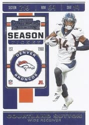 2019 Panini Contenders Base Set Courtland Sutton #46 card