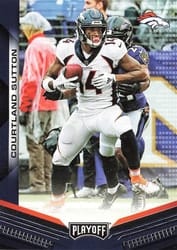 2019 Panini Playoff Base Set Courtland Sutton #74 card