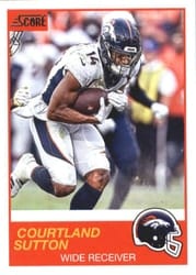 2019 Score Base Set Courtland Sutton #17 card