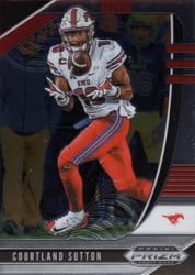 2020 Panini Prizm Draft Picks Base Set Courtland Sutton #18 card