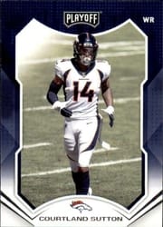 2021 Panini Playoff Base Set Courtland Sutton #77 card