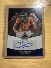 2022 Panini Chronicles Paramount Signatures Courtland Sutton #PAR-COS card