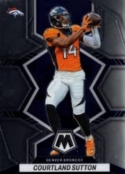 2022 Panini Mosaic Base Set Courtland Sutton #59 card