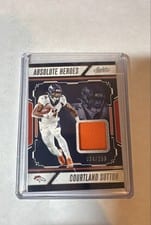 2024 Panini Absolute Absolute Heroes Memorabilia Courtland Sutton #AHM-CSN card