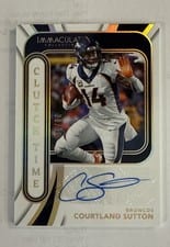 2024 Panini Immaculate Collection Clutch Time Ink Courtland Sutton #2 card
