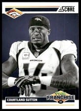 2024 Score The Franchise Courtland Sutton #10 card