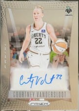 2024 Panini Prizm WNBA Throwback Signatures Courtney Vandersloot #TB-CV card