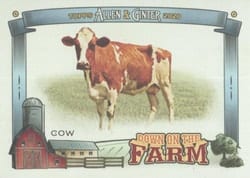 2020 Topps Allen & Ginter Down on the Farm Cow #DF-C card