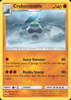Burning Shadows Crabominable #74 card
