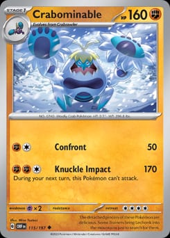 Obsidian Flames Crabominable #115 card