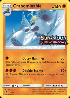 SM Black Star Promos Crabominable #SM47 card