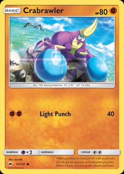 Burning Shadows Crabrawler #73 card