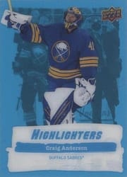2022-23 Upper Deck Highlighters Craig Anderson #HL-3 card