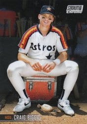 2021 Stadium Club Chrome Base Set Craig Biggio #252 card