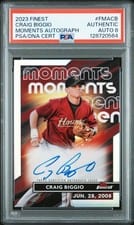 2023 Finest Moments Autographs Craig Biggio #FMA-CB card