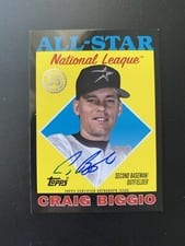 2023 Topps 1988 Topps Baseball All-Star Autographs Craig Biggio #88ASA-CBI card
