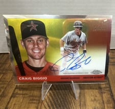2025 Topps Chrome Platinum Autographs Craig Biggio #CPA-CB card