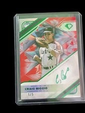 2025 Topps Diamond Icons White PolychromatINK Autographs Craig Biggio #WPA-CB card