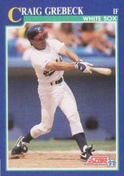 1991 Score Base Set Craig Grebeck #69 card