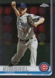 2019 Topps Chrome Update Base Set Craig Kimbrel #50 card