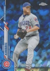 2020 Topps Chrome Update Sapphire Edition Base Set Craig Kimbrel #U-88 card