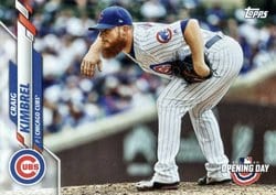 2020 Topps Opening Day Base Set Craig Kimbrel #75 card