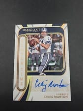 2024 Panini Immaculate Collection Clutch Time Ink Craig Morton #12 card