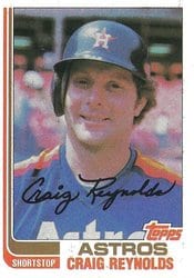 1982 Topps Base Set Craig Reynolds #57 card