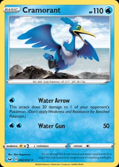 Sword & Shield Cramorant #62 card