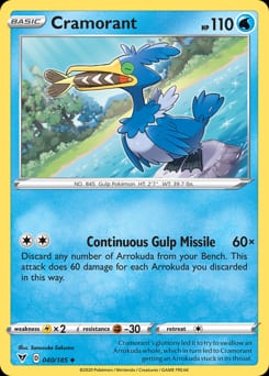Vivid Voltage Cramorant #40 card