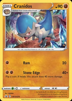SWSH Black Star Promos Cranidos #SWSH274 card