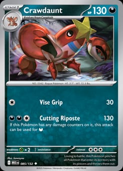 2025 Mega Evolution Crawdaunt #85
