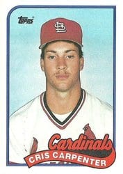 1989 Topps Base Set Cris Carpenter #282 card