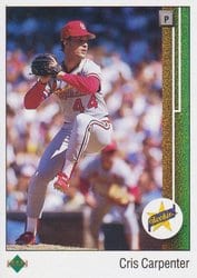 1989 Upper Deck Base Set Cris Carpenter #8 card