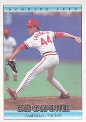 1992 Donruss Base Set Cris Carpenter #79 card