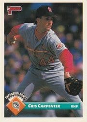 1993 Donruss Base Set Cris Carpenter #734 card