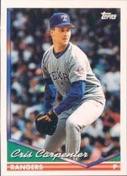 1994 Topps Base Set Cris Carpenter #317 card