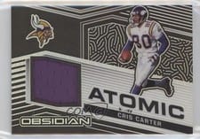 2021 Panini Obsidian Atomic Material Cris Carter #AM-CC card