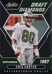 2022 Panini Absolute Draft Diamonds Cris Carter #DD-10 card